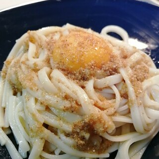 さっぱり冷製釜玉うどん